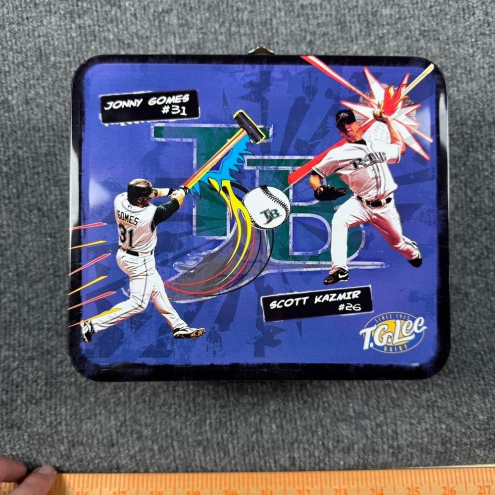 Tampa Bay Devil Rays Metal Lunch Box T. G. Lee Kazmir Gomes Cantu Crawford